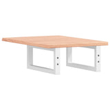 Basin Shelf Wall Mounted Steel and Solid Wood Oak 3302556