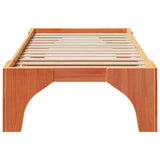 Bed Frame Brown 75 x 190 cm Solid Pine Wood 873015