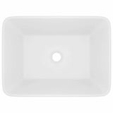 147042 Luxury Wash Basin Matt White 41x30x12 cm Ceramic