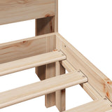 Bookcase Bed without Mattress 90x200cm Solid Wood Pine 3322538