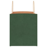 Paper Bags 250 pcs with Handles Green 32x22x24 cm 4101735