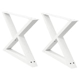 Coffee Table Legs 2 pcs White 70x cm Steel 4012713