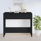 Console Table Black 90x36x75 cm Engineered Wood 811332