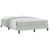 Box Spring Bed with Mattress Light Grey 160 x 210 cm Fabric 3398749