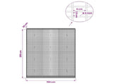 Gabion with 5 mm Wire and 5x2.5 cm Mesh 150x30x200 cm 3463725