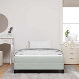 Box Spring Bed with Mattress Light Grey 120 x 210 cm Fabric 3398737