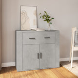 Sideboard Concrete Grey 80x33x70 cm Engineered Wood 816572