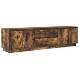 TV Cabinet with LED Lights Smoked Oak 193.5x41x50 cm 3328439