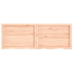 ZNTS Wall Shelf 140x50x cm Untreated Solid Wood Oak 363585