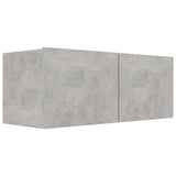 4 Piece TV Cabinet Set Concrete Grey Engineered Wood 3079131