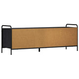 TV Cabinet 140 x 39.5 x 50 cm Black Oak Engineered Wood 8013764