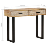 Console Table 100x30x75 cm Solid Mango Wood 320823