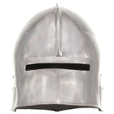 ZNTS Medieval Knight Helmet Antique Replica LARP Silver Steel 286214