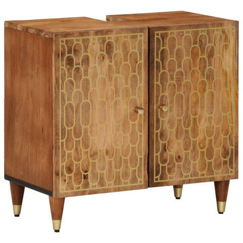 Bathroom Sink Cabinet 62x33x58 cm Solid Wood Mango 358303