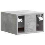 Wall-Mounted Bedside Cabinet with Drawer 2 pcs Concrete Grey 899112