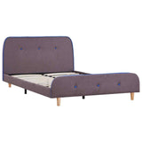Bed Frame without Mattress Taupe Fabric 120x190 cm Small Double 281117