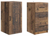 Cabinet Set 2 pcs Old Wood 33 x 34.5 x 87 cm Engineered Wood 3416977