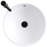 Bathroom Wash Basin Matte Black 44 x 44 x 16 cm Metal 890247