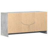 TV Cabinet with LED Concrete Grey 100x34x50 cm Engineered Wood 852190