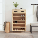 Shoe Cabinet Sonoma Oak 60x35x105 cm Engineered Wood 829607