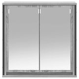 Bathroom Wall Cabinet with Mirror Grey Sonoma 60x21x60 cm 861900