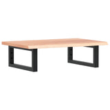 Basin Shelf Wall Mounted Steel and Solid Wood Oak 3302561