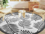 Outdoor Carpet ARAKIL White and Black 200 cm PP 368472