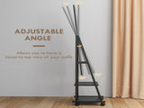 Free Standing Dressing Mirror, Rolling Full Length Mirror on Wheels with Adjustable Angle, Storage T3398P343255