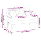 Chesterfield Bench Cappuccino 120.5 x 65 x 75 cm Faux Leather 42019283