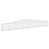 Arched Gabion Baskets 3 pcs 400x30x40/60 cm Galvanised Iron 3145788