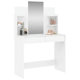 Dressing Table with Mirror White 96x39x142 cm 837574