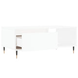 Coffee Table White 90x50x36.5 cm Engineered Wood 830556