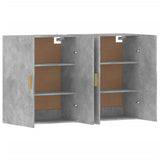 Wall Mounted Cabinets 2 pcs Concrete Grey Engineered Wood 3197876