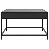 Coffee Table with Infinity LED Black 70x50x41 cm 847682