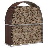 Log Holder Brown 120x45x140 cm Galvanised Steel 364571