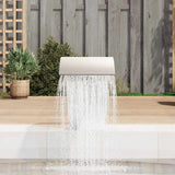Garden Waterfall Pool Fountain Stainless Steel 45x30x60 cm 41685