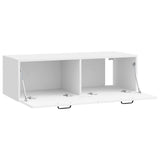 Wall-Mounted TV Cabinet High Gloss White 98 x 41 x 30 cm 899379