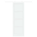 Sliding Door Manual White 78 x 232 cm Solid pine wood and steel 3333559