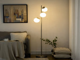 3-Light Tree Floor Lamps for Living Room, Modern Standing Lamp for Bedroom with Globe Lampshade, T3398P344722