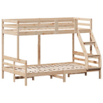 ZNTS Bunk Bed without Mattress 90x200/120x200 cm Solid Wood 3207185