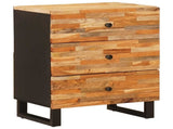 Bed cabinet with Drawer Brown 50 x 33 x 62 cm Solid Mango Wood 4018305