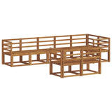 Outdoor Sofa Set 8 pcs Natural Solid Acacia Wood 3366552