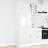 Kitchen Cupboard Kalmar High Gloss White Engineered Wood 853629