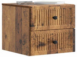 Wall-Mounted Bedside Cabinet Old Wood 33 x 34.5 x 40 cm 897971