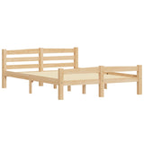 Bed Frame without Mattress Solid Pinewood 140x200 cm 322064