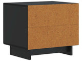 Bedside Cabinet 2 pcs Black 43 x 34.5 x 50 cm Engineered Wood 893878
