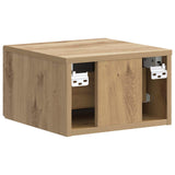 Wall-Mounted Bedside Cabinet 2 pcs Artisan Oak Engineered Wood 899294