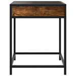 ZNTS Bedside Table with Infinity LED Smoked Oak 40x40x51 cm 3284093