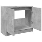 ZNTS Sink Cabinet Concrete Grey 63x29x55 cm Engineered Wood 848097