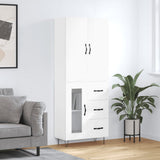 Highboard White 69.5x34x180 cm Engineered Wood 3198097